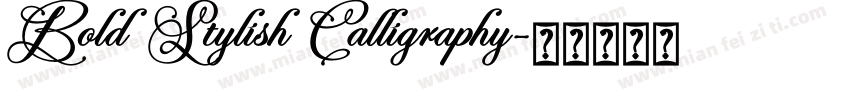 Bold Stylish Calligraphy字体转换